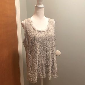 Sleeveless Lace Top